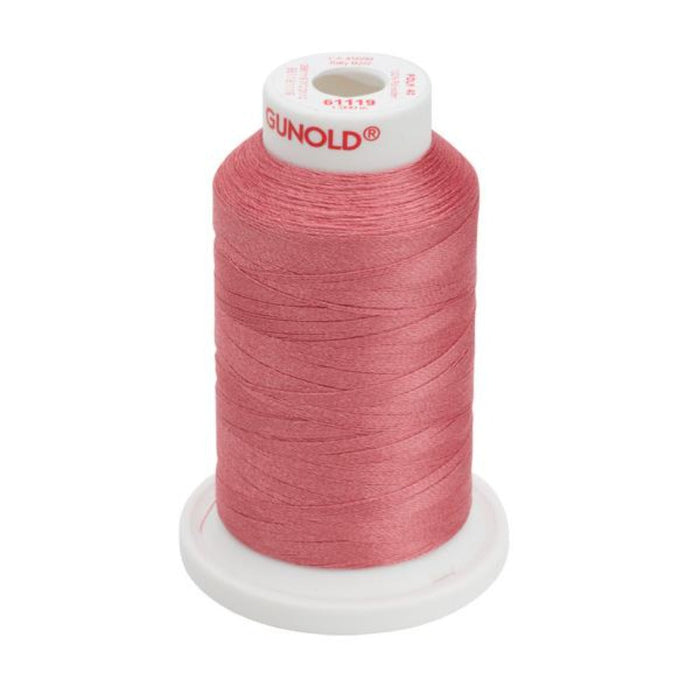 Gunold Embroidery Thread- POLY 40- 1000m- 61119-Dk. Mauve