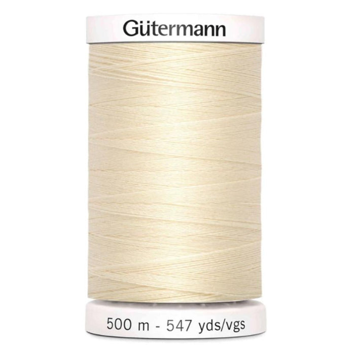 Col. 414 Gutermann Sew All Thread 500m Premium Quality 100% - Beige Color