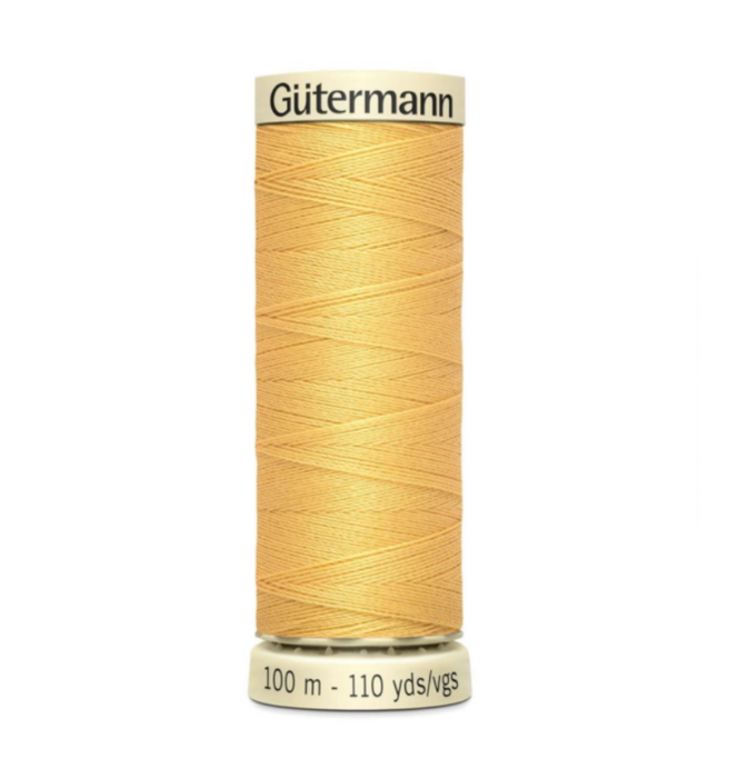 Col. 415 Gutermann Sew All Thread 100m Premium Quality 100% - Matt Yellow