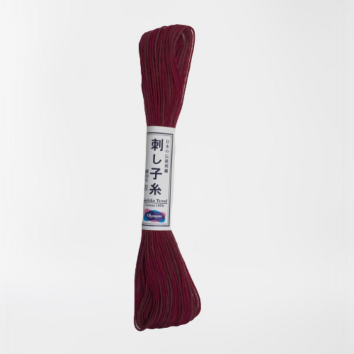 Sashiko Olympus Thread Gradient / Ombre Colour -Variegated Raspberry Color 97#06