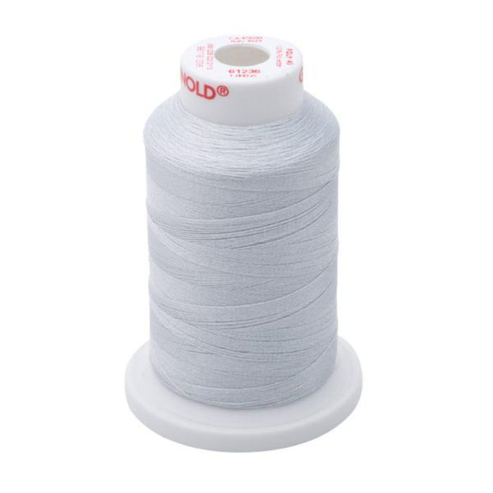 Gunold Embroidery Thread- POLY 40- 1000m- 61236-Lt. Sliver