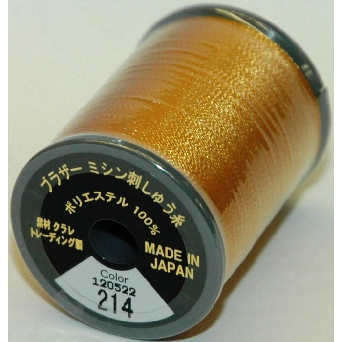 Col. 214 Brother Embroidery Threads - Deep Gold