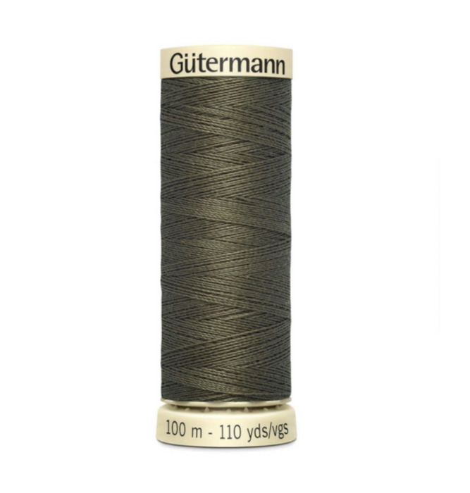 Col. 676 Gutermann Sew All Thread 100m Premium Quality 100% - Olive Green