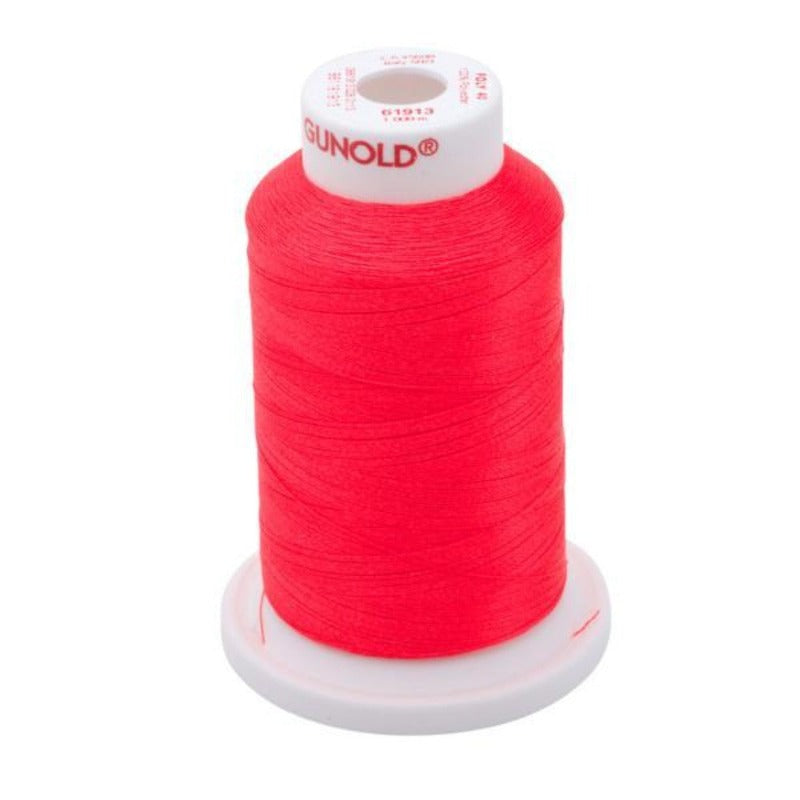 Gunold Embroidery Thread - POLY 40 - 1000m - 61913 - Hot Pink Neon ...