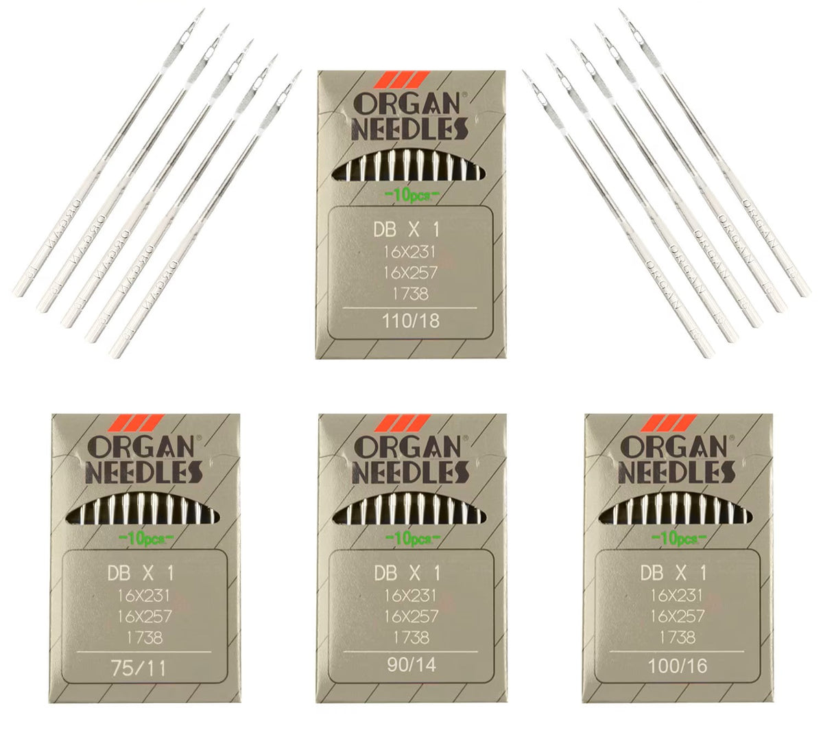Industrial Needles for Lock Stitch Light to Medium Weight Machine